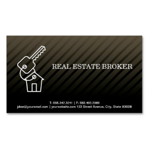 Real Estate Investor   Keys to the Home Magnetic Business Card
