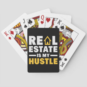 Real Estate is my Hustle Realtor Desk Organiser Playing Cards