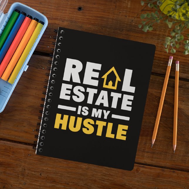 Real Estate is my Hustle Realtor Quote Notebook (real estate agent notebook)