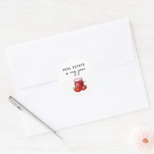 Real Estate is My Jam Marketing  Classic Round Sticker