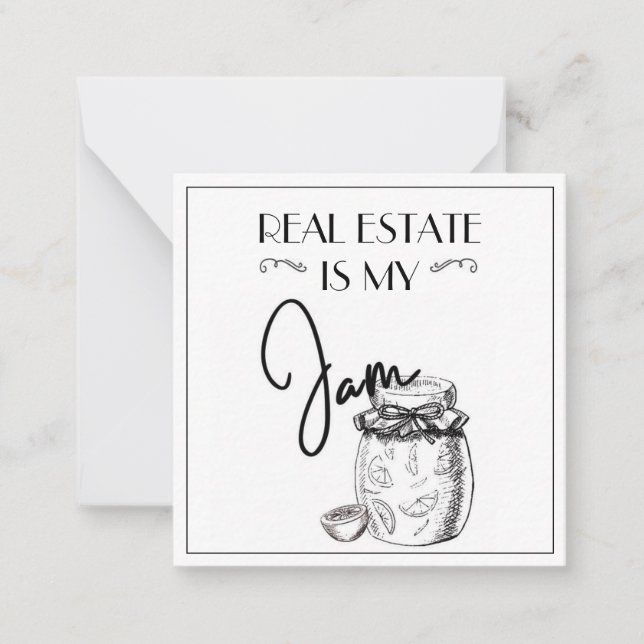 Real Estate is My Jam Pop By Card (Front)