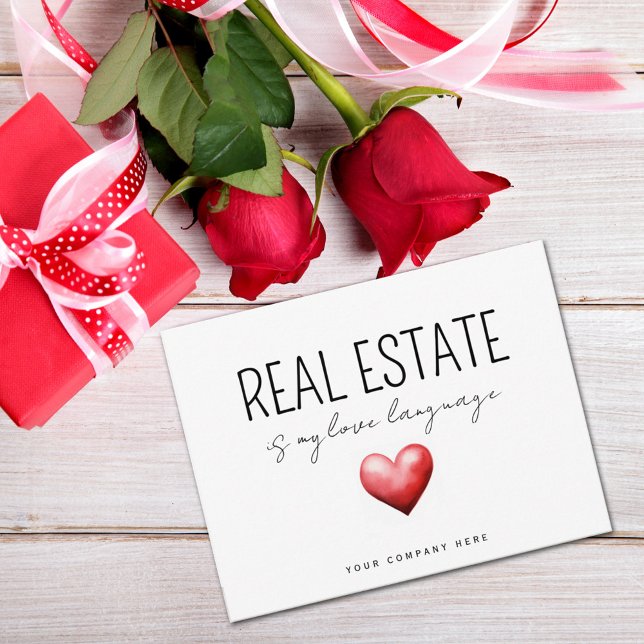 Real Estate Is My Love Language  Card (Creator Uploaded)