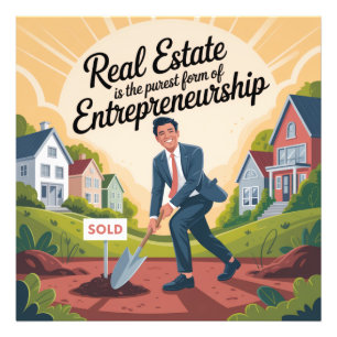 Real Estate Is The Purest Form Of Entrepreneurship Photo Print