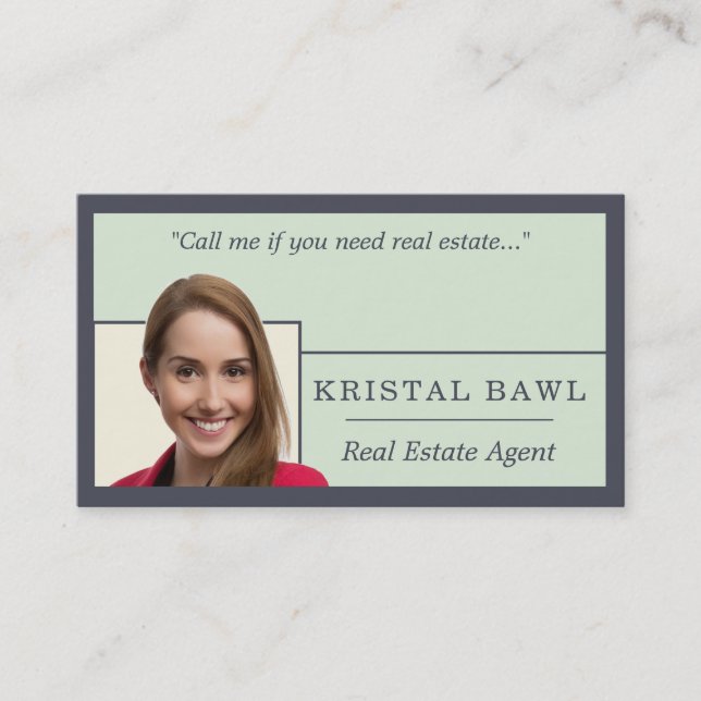 Real Estate Ivory Hues Business Card (Front)