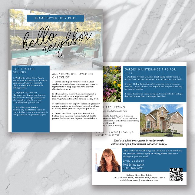 Real Estate July Newsletter Promotional Farming Flyer (Creator Uploaded)