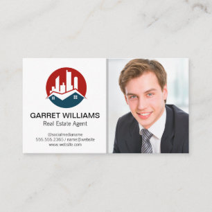Real Estate Logo Business Man Business Card