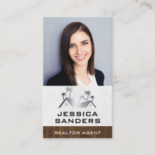 Real Estate Logo   Business Woman Business Card