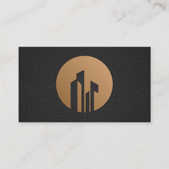 Real Estate Logo Icon Business Card (Front)
