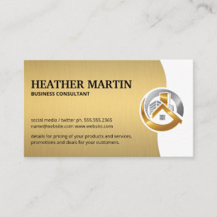 Real Estate Logo Modern Business Card