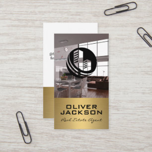 Real Estate Logo   Modern Interior Business Card