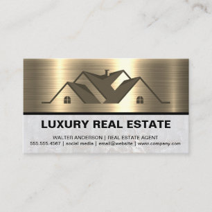 Real Estate Logo   Properties Business Card