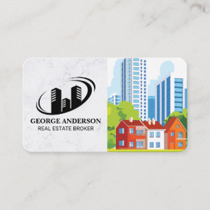Real Estate Logo   Rental Properties  Business Card