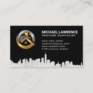Real Estate Logo   Skyline City Business Card