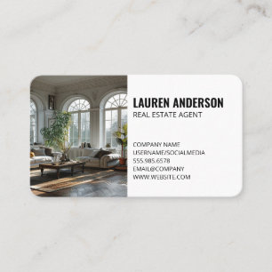 Real Estate Luxury Loft Interior Business Card