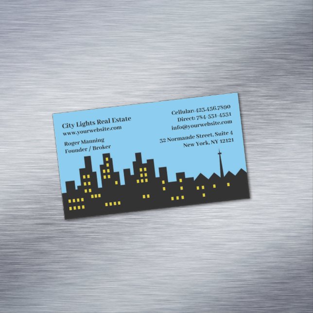 Real Estate Magnetic Business Card (In Situ)