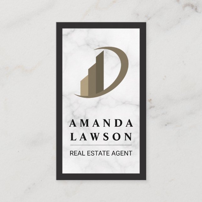 Real Estate | Marble | Appointment Card (Front)