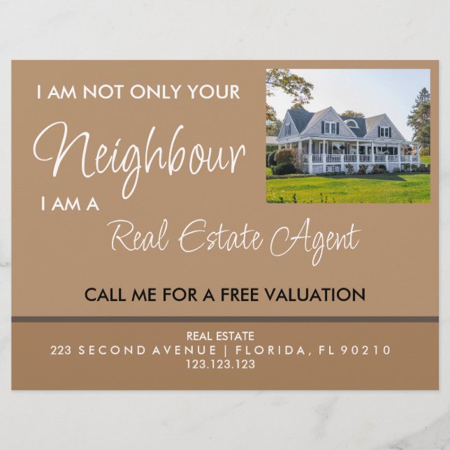 Real Estate Marketing Agent  Flyer (Front)