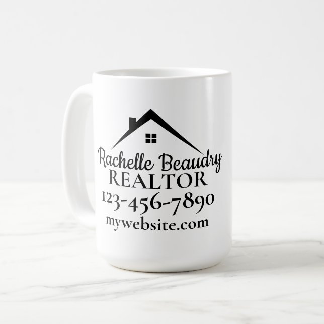 Real Estate Marketing Custom Realtor Coffee Mug (Front Left)