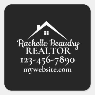 Real Estate Marketing Custom Realtor Square Sticker