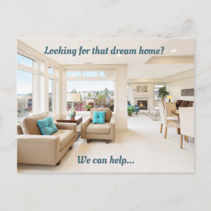 Real Estate Marketing Dream Home Chic Modern Postcard
