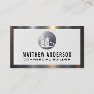 Real Estate Metal Logo    Metal Trim Business Card