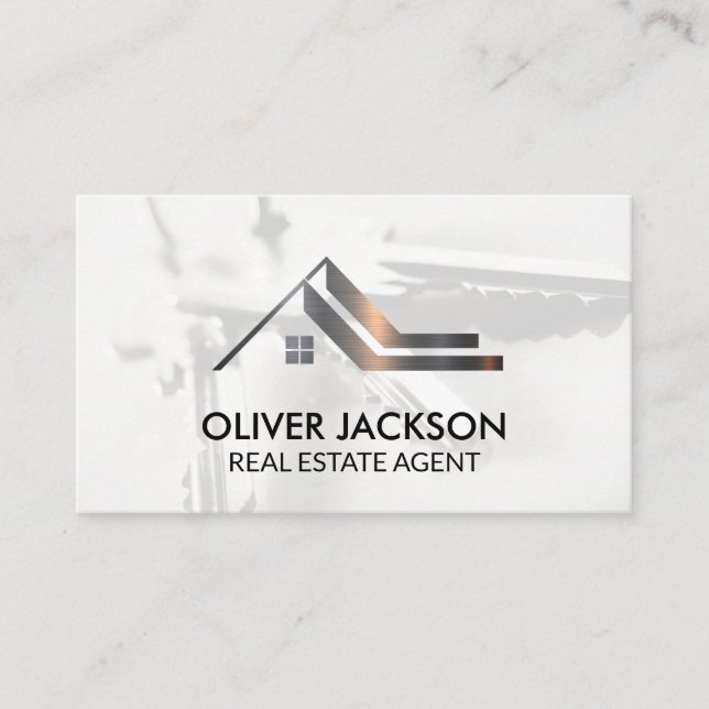 Real Estate Metal | Residential | Keys  Business Card (Front)