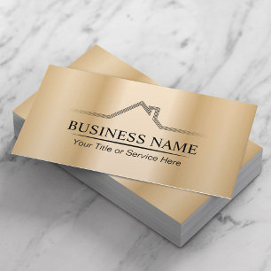 Real Estate Modern Gold Realtor Business Card