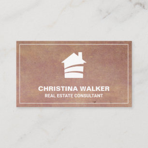 Real Estate   Modern Home Logo Business Card