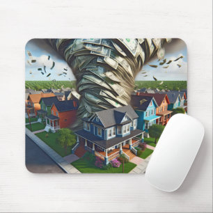 Real Estate Money Tornado Mouse Pad