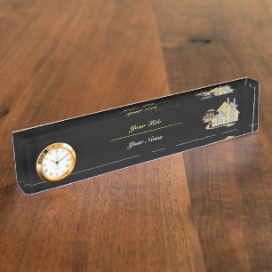 Real Estate Nameplate