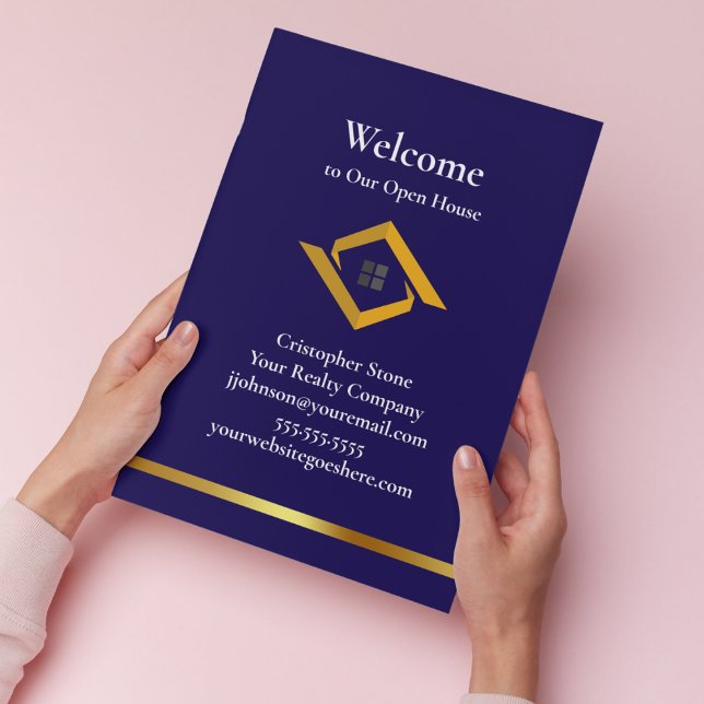 Real Estate Navy Blue House Logo Modern Realtor (Real Estate Navy Blue House Logo Modern Realtor)