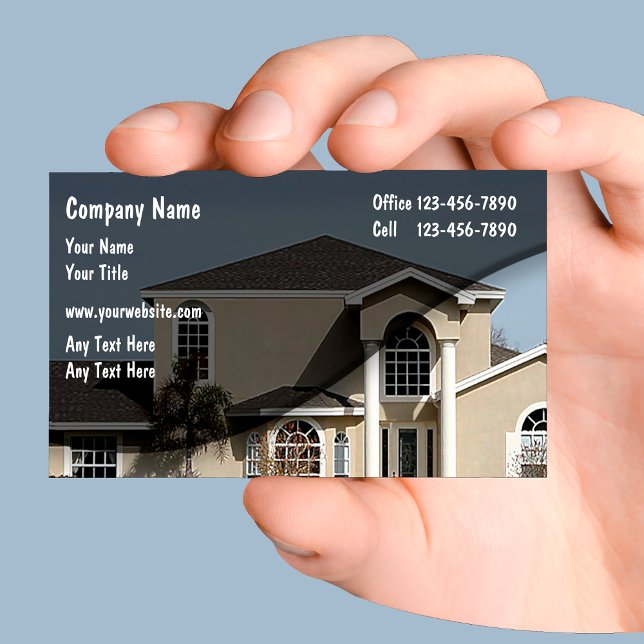 Real Estate New Home Construction And Sales Business Card (Creator Uploaded)