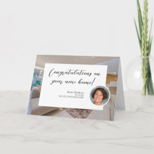 Real Estate New Home Photo Business Note Card