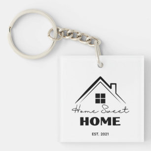 Real Estate New Homeowner Congratulations  Key Ring