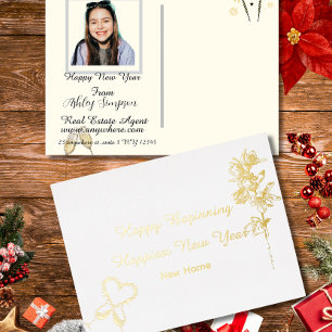 Real Estate New Years Postcards  Holiday 