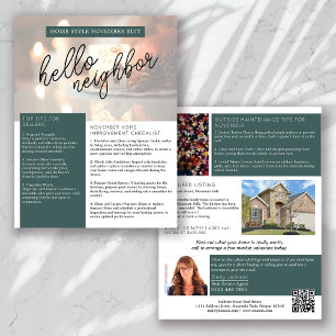 Real Estate November Newsletter Promotional Flyer
