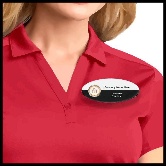 Real Estate Office Staff Name Tag (Creator Uploaded)