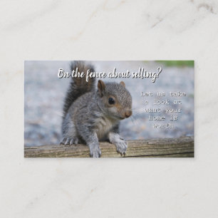 Real Estate on the fence referral card valuation