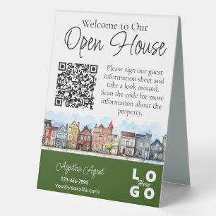 Real Estate Open House Green Double Sided