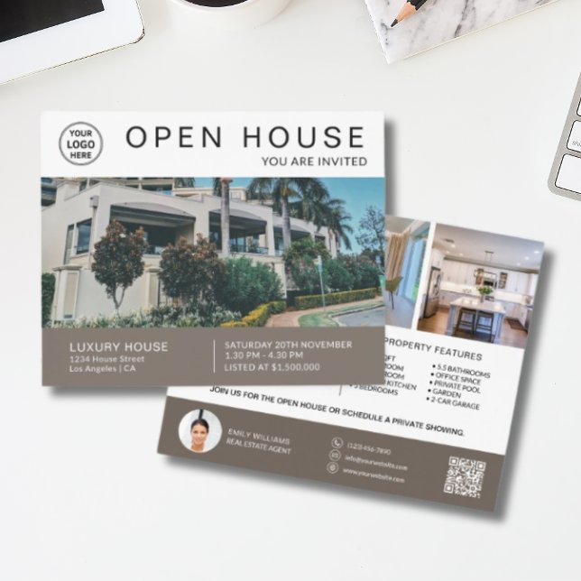 Real Estate Open House Invite Flyer (Real Estate Open House Invite Flyer)