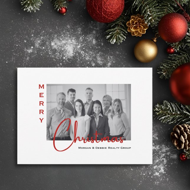 Real Estate Photo | Minimalist Christmas Thank You Holiday Card (Creator Uploaded)