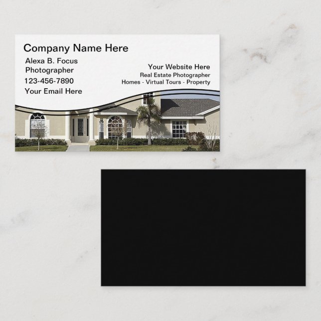 Real Estate Photographer Business Card (Front/Back)