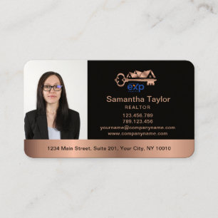 Real Estate Professional Add Photo and logo Busin Business Card