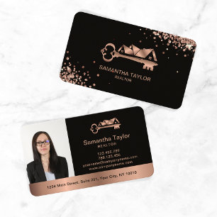 Real Estate Professional Add Photo and logo Busin Business Card