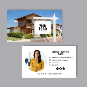Real Estate Professional Employee Photo Business Card