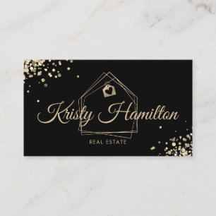 real estate professional house realtor gold busine business card
