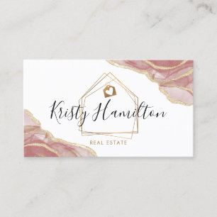 real estate professional house realtor gold busine business card