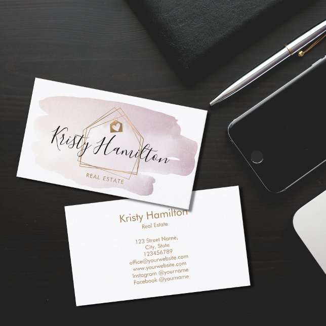 real estate professional house realtor gold busine business card (Creator Uploaded)