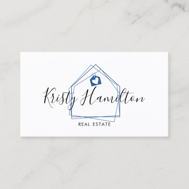 real estate professional house realtor simple business card (Front)