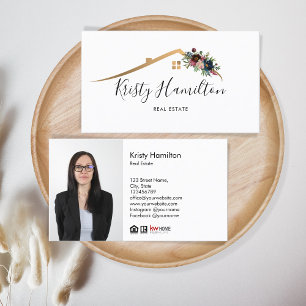 real estate professional realtor key add photo  bu business card
